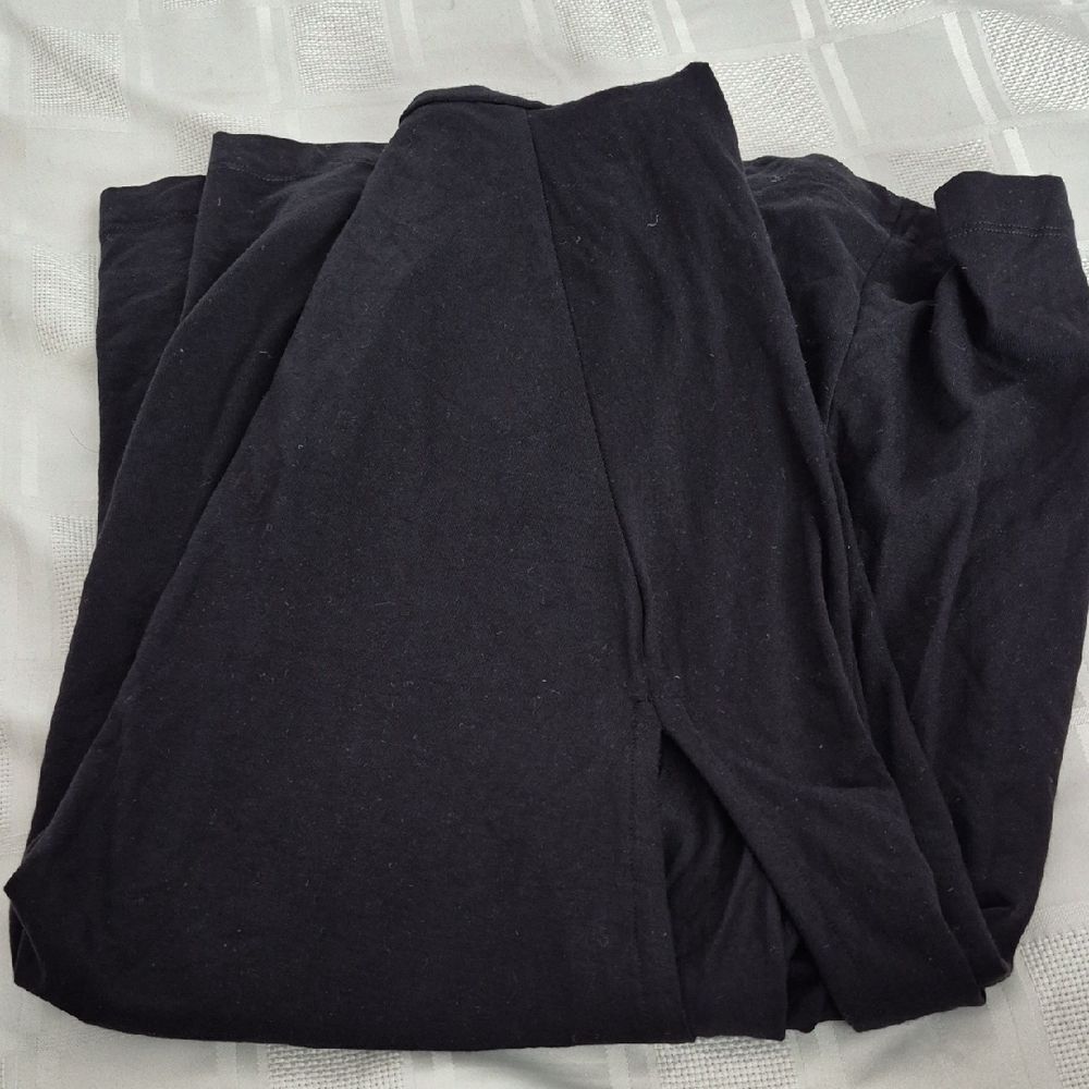 American Eagle Outfitters Black Maxi Dress With Front Slit - Picture 16 of 16